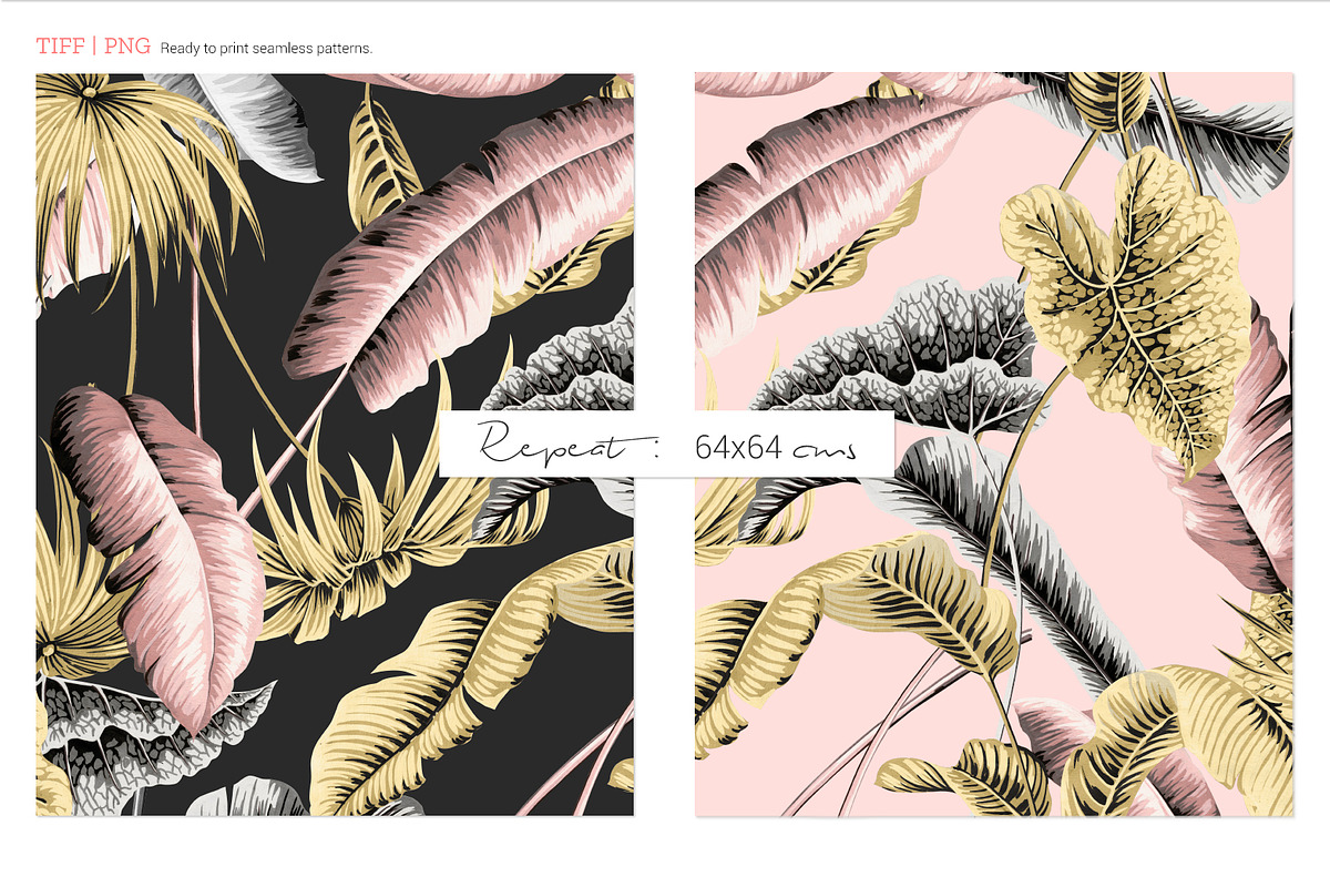 Le Tropique, Hand painted Pattern, a Pattern Graphic by Pink Linen (Photo 2 of 9)