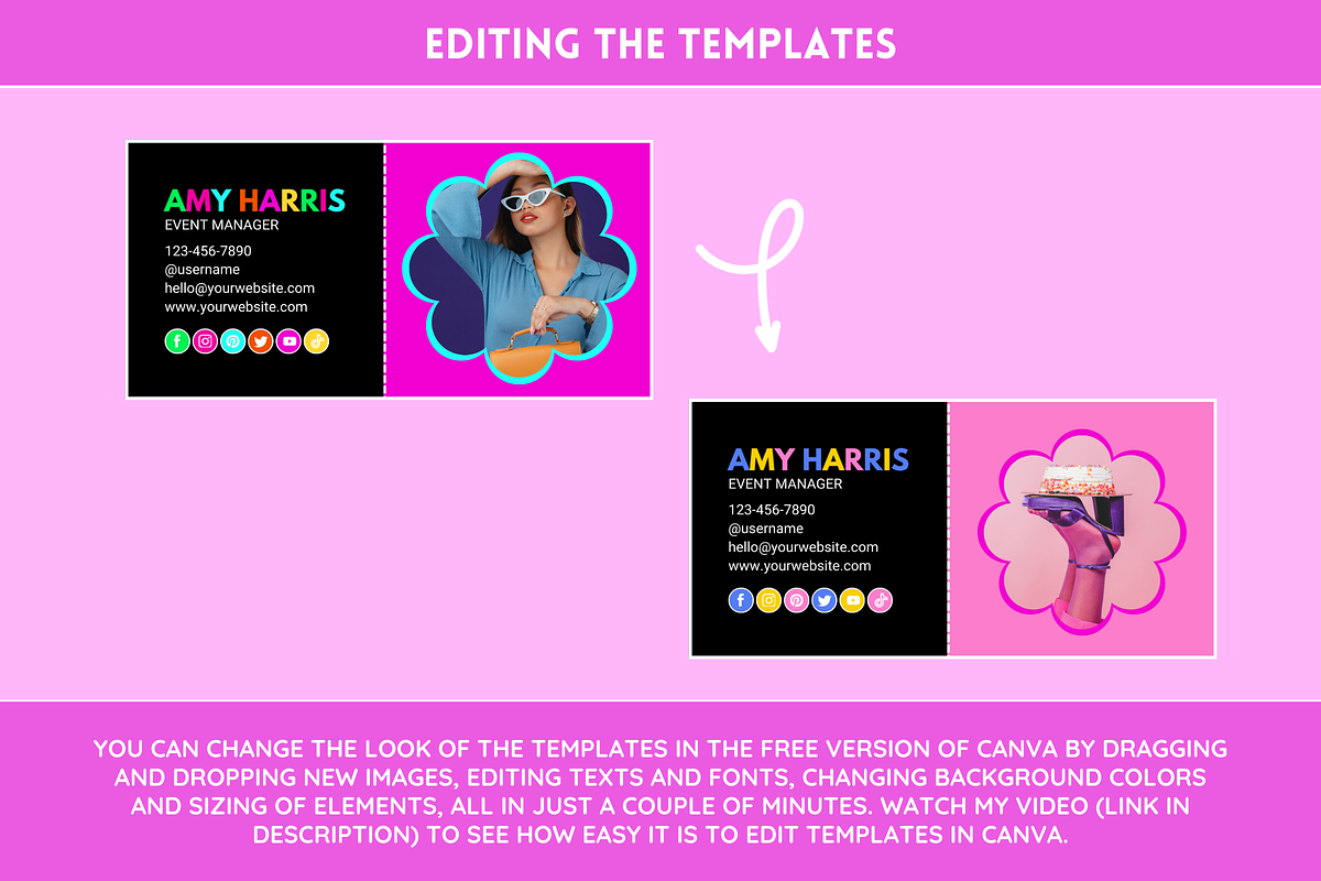Canva Email Signature Bundle, an Email Template by SunshineStudioBoutique (Photo 6 of 9)