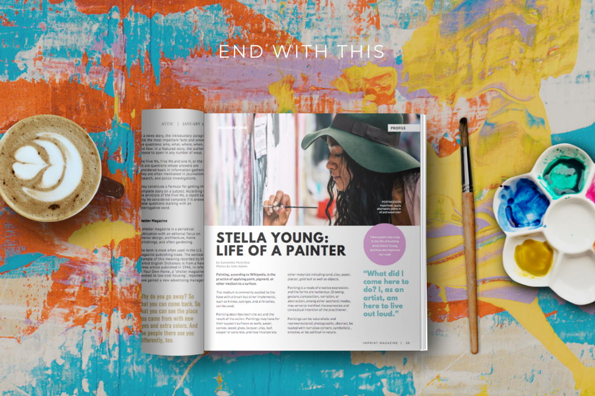 Square Magazine Mockup for Canva