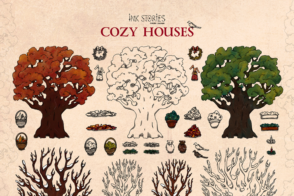 Cozy Houses, an Object Illustration by Ink Stories (Photo 8 of 22)