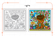 Hygge Seasonal Comfort Coloring, a Seasonal Illustration by Design Station (Thumbnail 6 of 7)