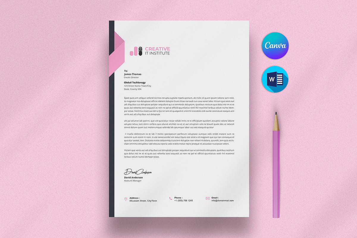 Letterhead, a Stationery Template by DesignDevisers (Photo 3 of 10)