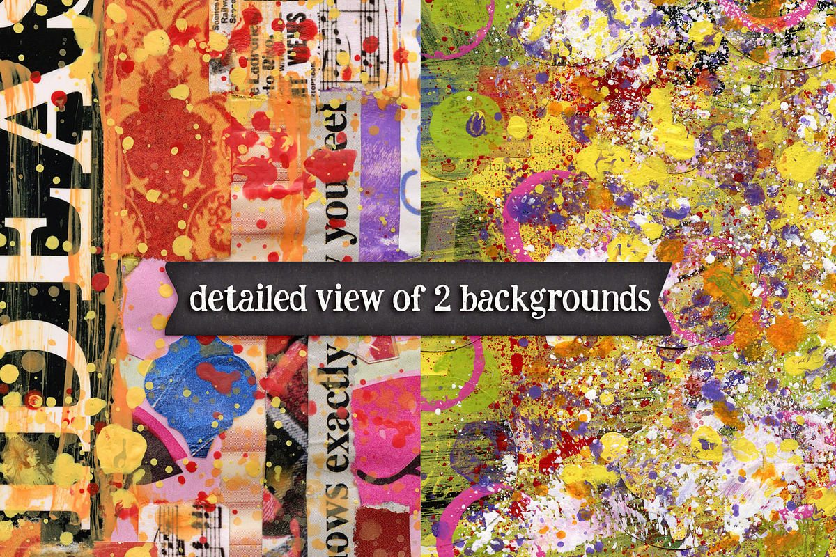 Collage Art Backgrounds Set 2, a Texture Graphic by Heather Green Designs (Photo 3 of 7)