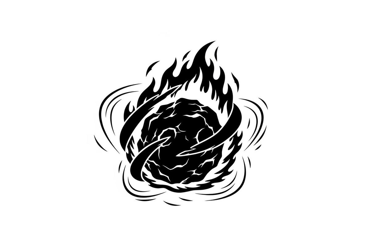Fire Meteor Comet Silhouette Bundle, an Illustration by Designs_River (Photo 26 of 51)