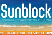 Sunblock Collection, a Sans Serif Font by GRYPE (Thumbnail 1 of 7)