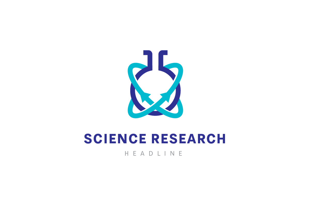Science research logo., a Branding & Logo Template by Anton Akhmatov