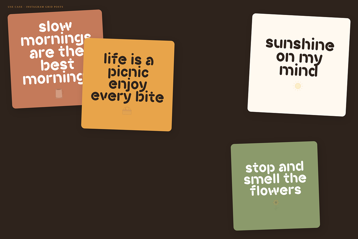 Picnic-groovy warm typeface, a Handwritten Font by Lettra Studio (Photo 20 of 21)