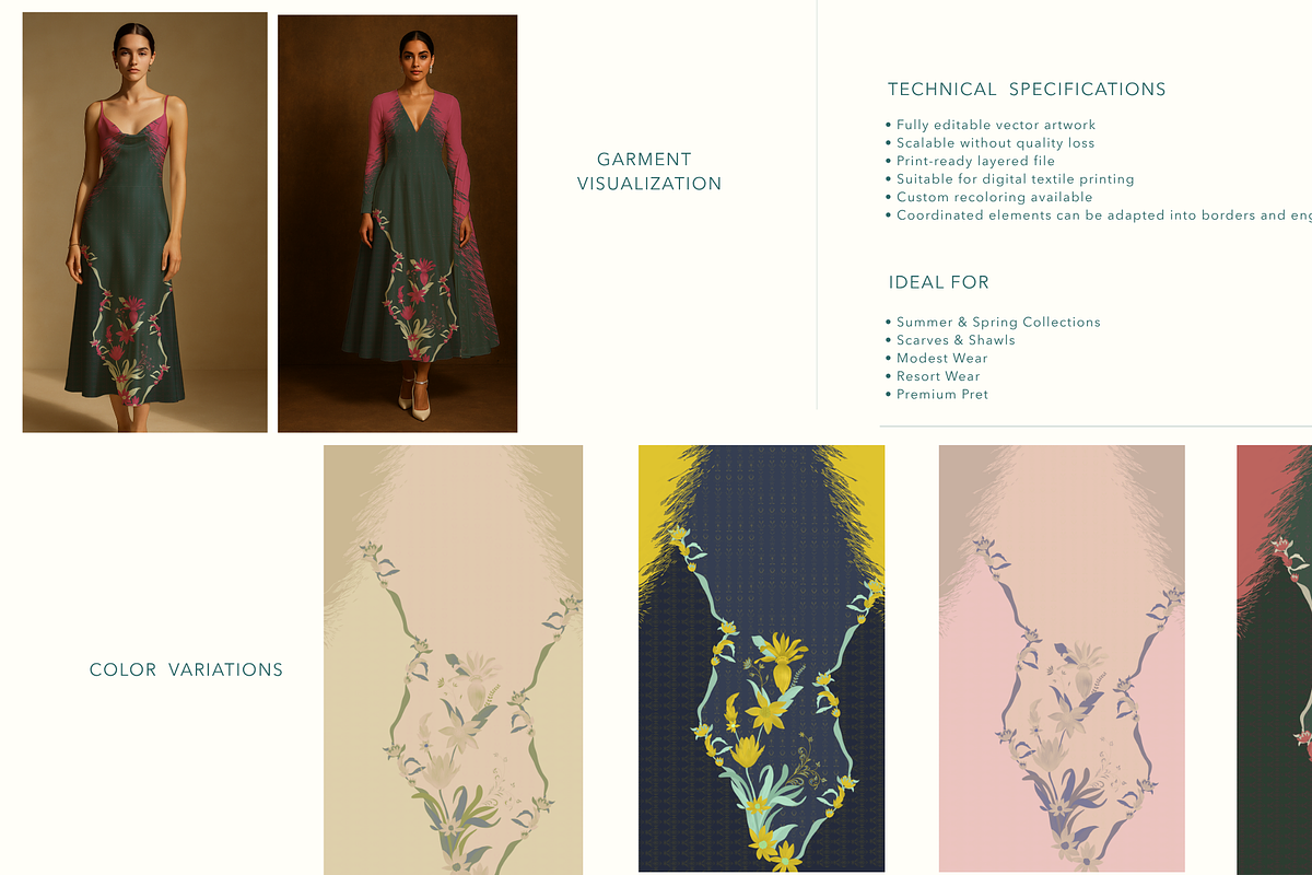 Softly Wild | Placement Print |, a Pattern Graphic by AashimaDesigns (Photo 2 of 3)