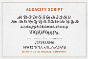 Audacity - Font Duo (+EXTRAS), a Sans Serif Font by Sarid Ezra (Thumbnail 11 of 12)