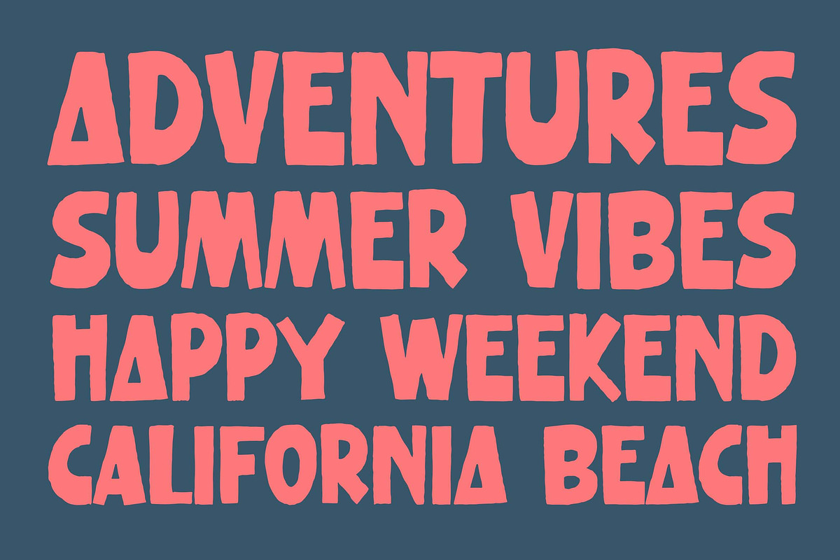 Elonic a Quirky Handmade Font, a Sans Serif Font by Blankids Studio (Photo 3 of 9)