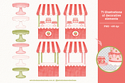 Strawberry - Cliparts Set, an Illustration by Estudio Daiane Barbosa (Thumbnail 7 of 10)