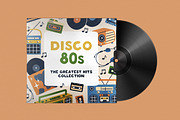 Retro music card and flyer, a Decorative Illustration by Good Studio (Thumbnail 2 of 4)