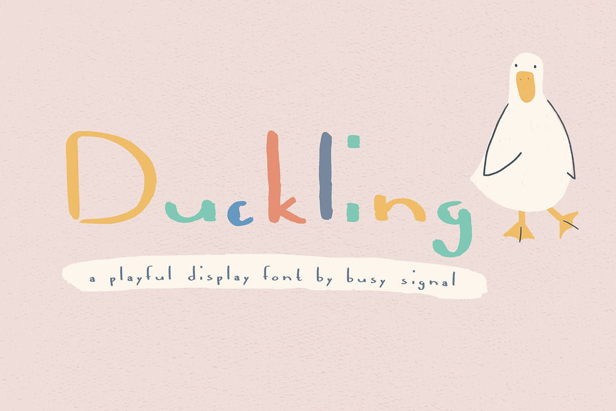 Duckling | Playful Display Font, a Font by BusySignal (Photo 1 of 6)