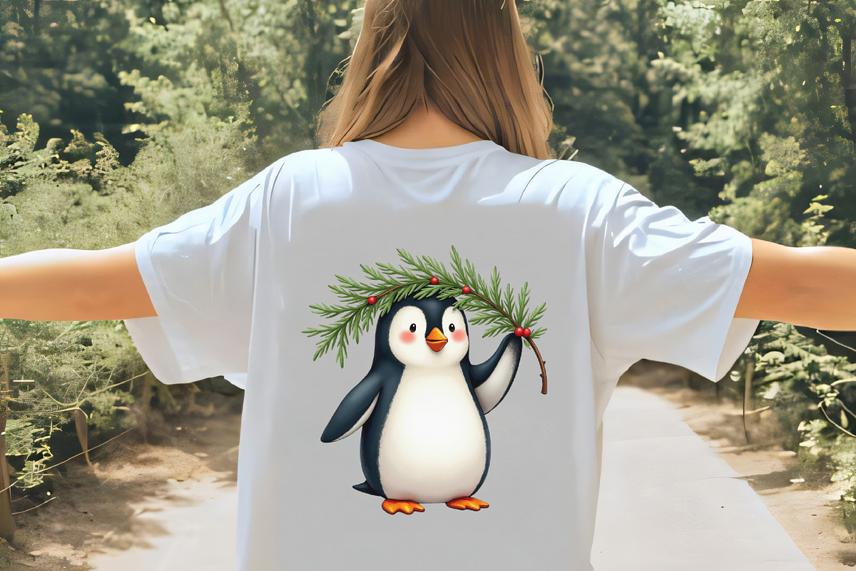 Funny Christmas Penguin Clipart, an Illustration by CrexoraLab (Photo 5 of 5)