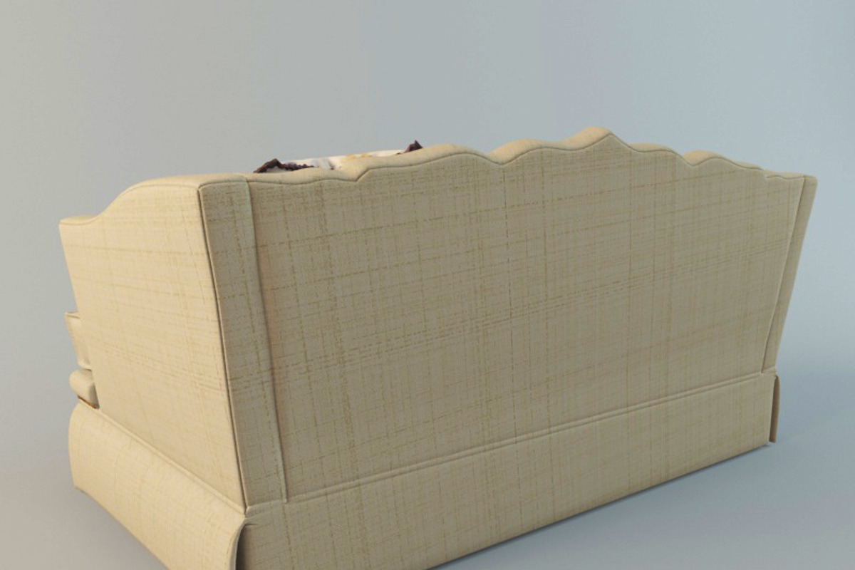 classic sofa with pillows, a Furniture 3D Model by 3Dpapa (Photo 4 of 4)