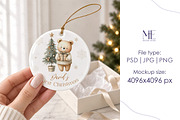 Christmas Ceramic Ornament Mockup, a Merchandise Mockup by Mie Mockup Studio (Thumbnail 7 of 7)