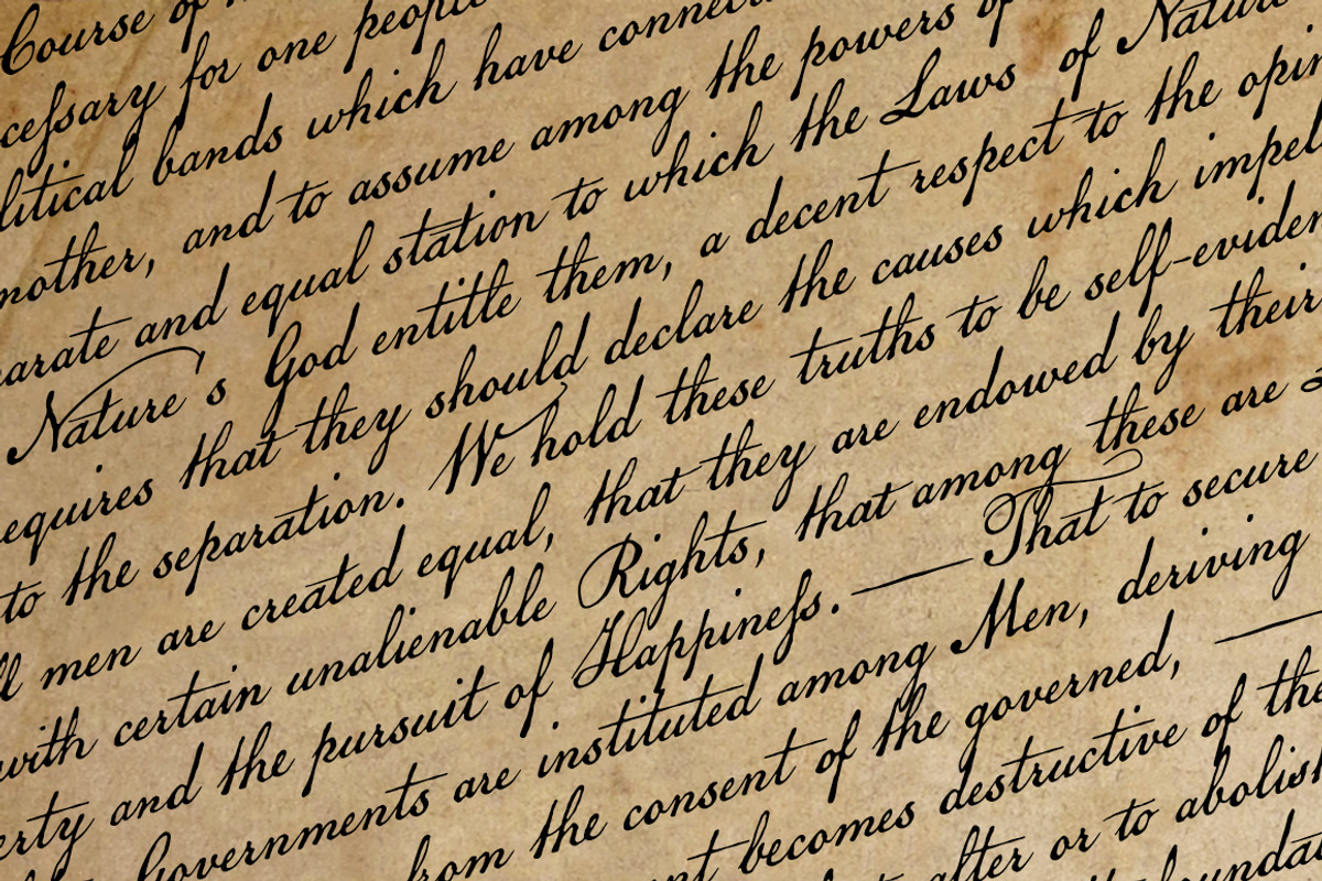 American Scribe, a Fourth of July font preview 3