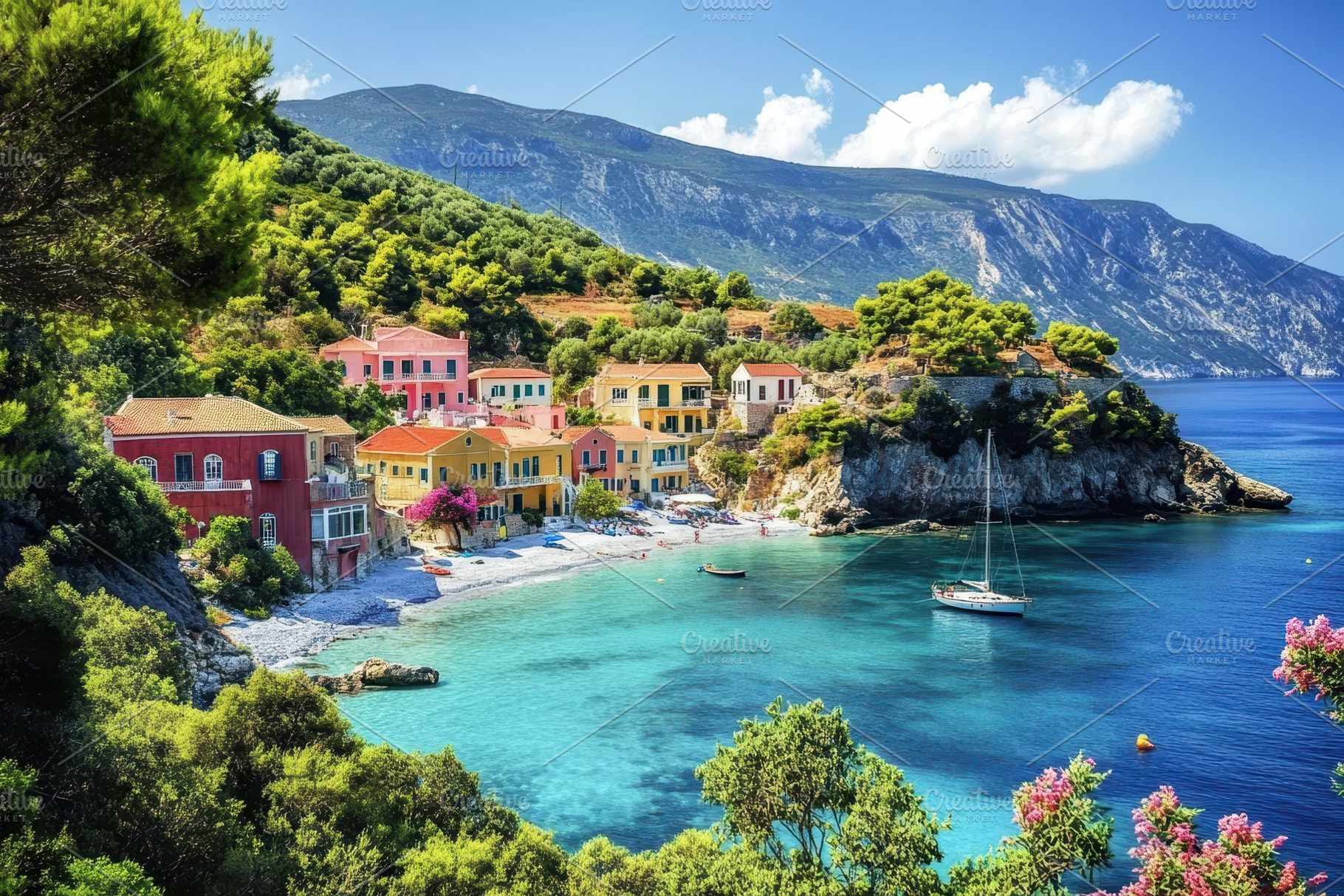Explore the picturesque bay of Assos, a Photo by Iftikhar Alam