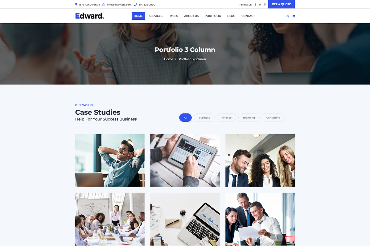Edward - Corporate HTML Template, a Bootstrap Template by Team90Degree (Photo 4 of 6)