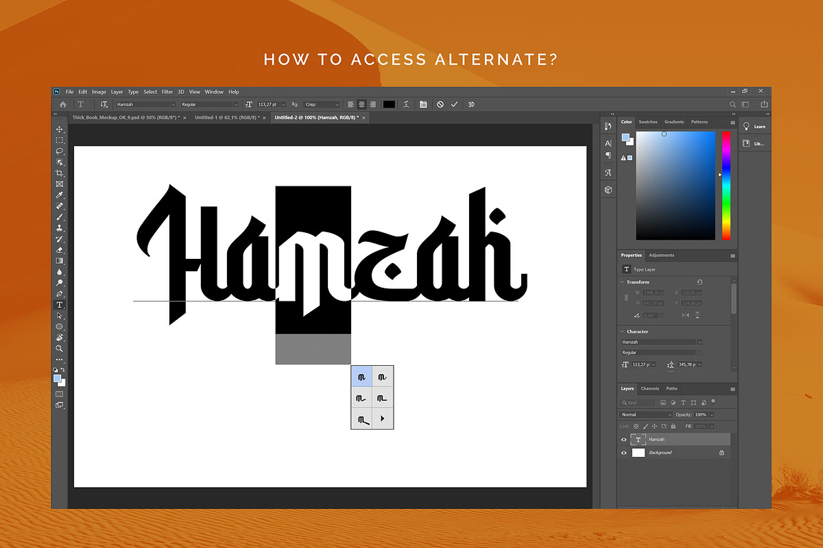 Hamzah, a Font by Omotu Studio (Photo 19 of 20)