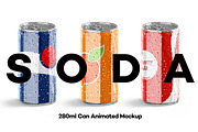 280ml Can Animated Mockup, a Packaging Mockup by rebrandy (Thumbnail 1 of 11)