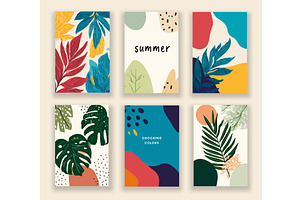 Abstract flora flyers. Summer, an Object Illustration by Stock-Smart-Start