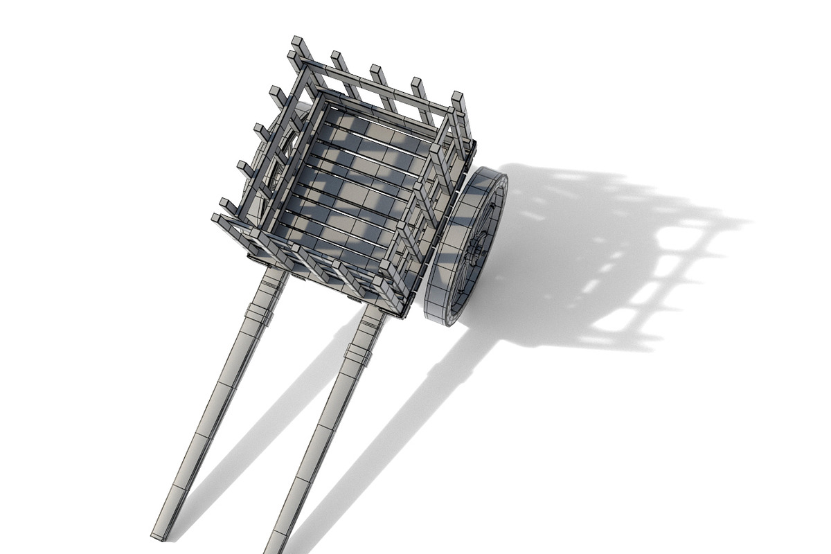 Medieval Cart, a Cars & Vehicle 3D Model by Tedi Permana (Photo 4 of 7)