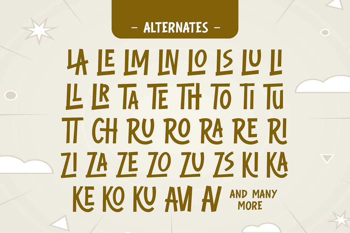 Romelly Letters - Playful Font, a Font by Novitype (Photo 13 of 13)