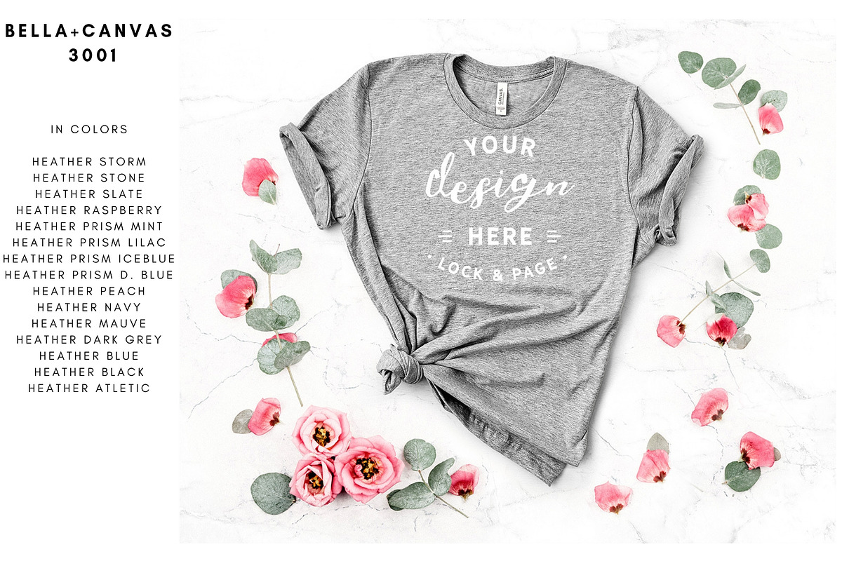 Bella Canvas T-Shirt Mockup Bundle, a Shirt Mockup by lock and page (Photo 8 of 85)