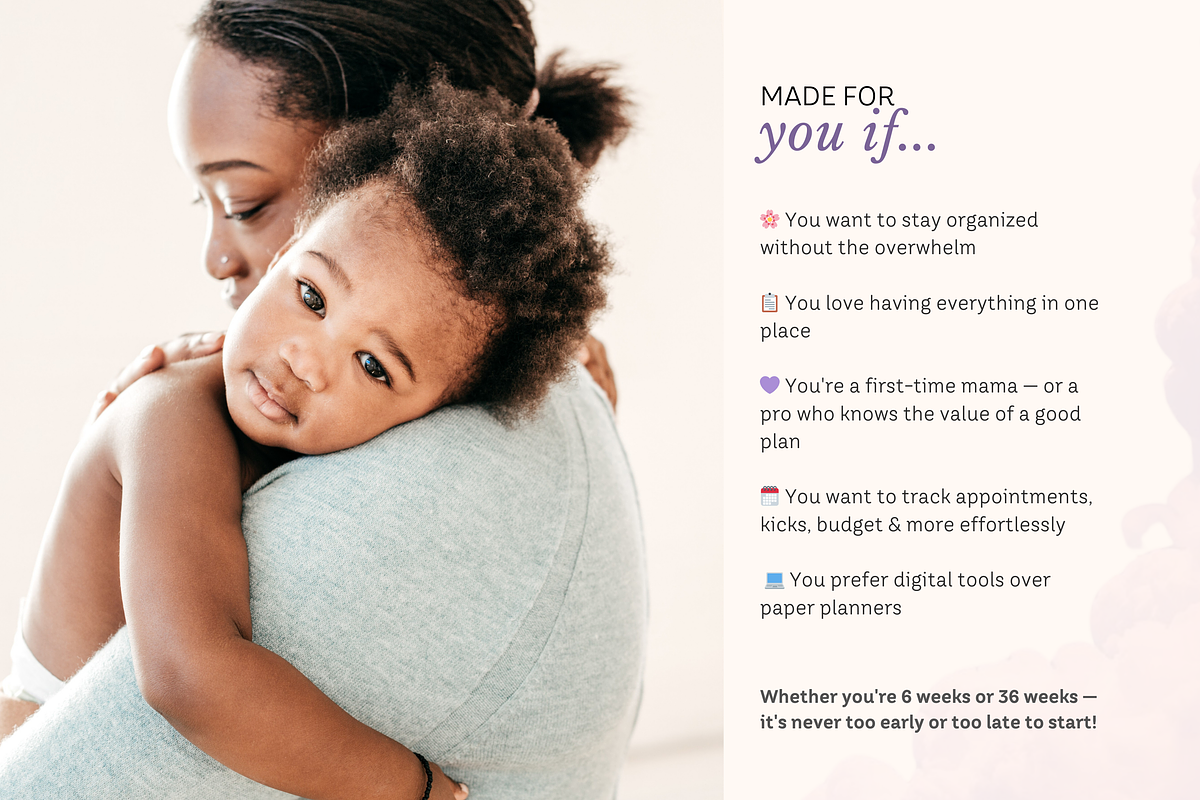 Pregnancy Planner Excel Spreadsheet, a Design Template by Matisse Studio (Photo 3 of 10)