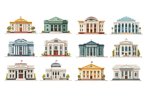 Cartoon government buildings. City, an Object Illustration by Stock-Smart-Start