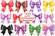 Brushstroke printed bow, an Illustration by RobertsArt (Thumbnail 1 of 7)