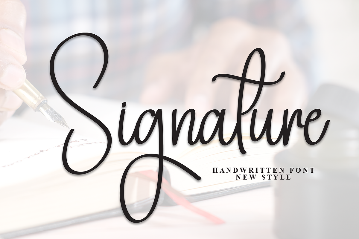 Signature | Script Font, a Handwritten Font by Scratchones (Photo 1 of 8)