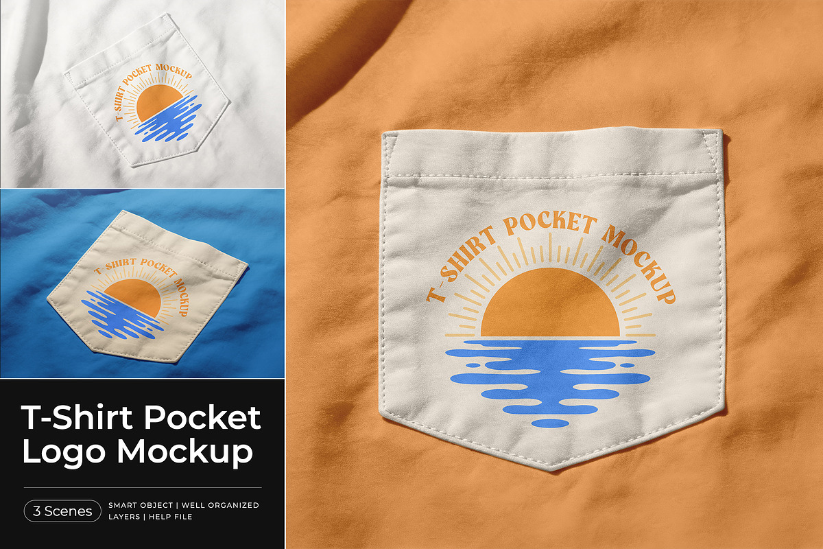 T-Shirt Pocket Logo Mockup, a Product Mockup by Pitchlook.Studio (Photo 1 of 4)