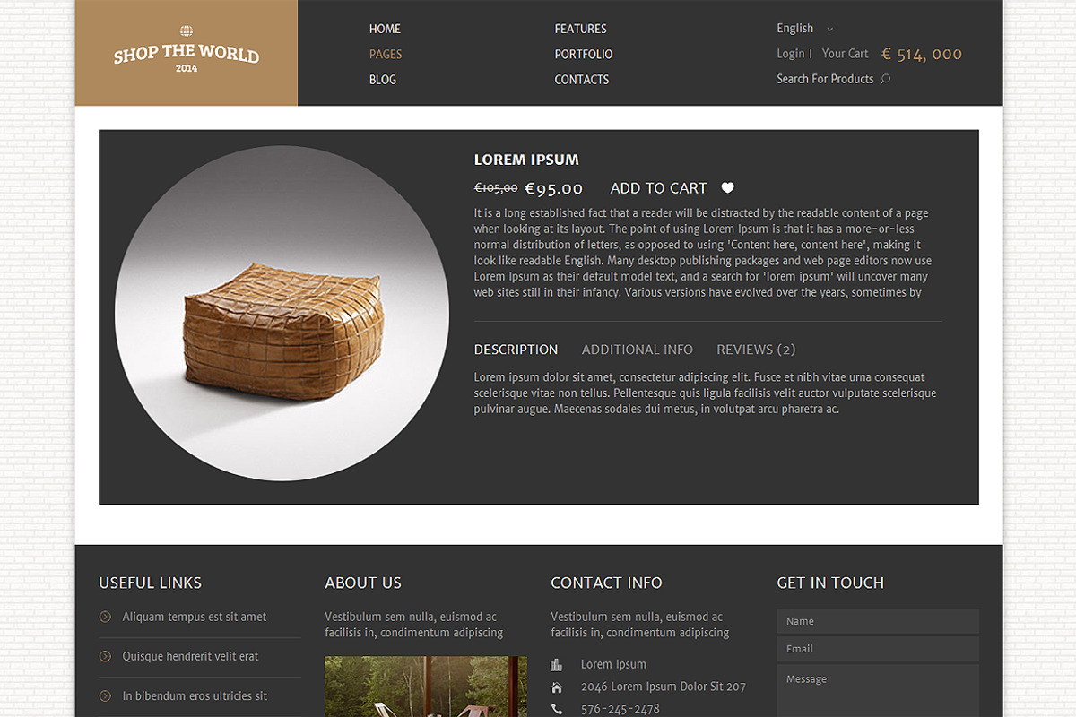 Shop The World Bootstrap Site Theme, a Bootstrap Template by IceTemplates (Photo 3 of 3)