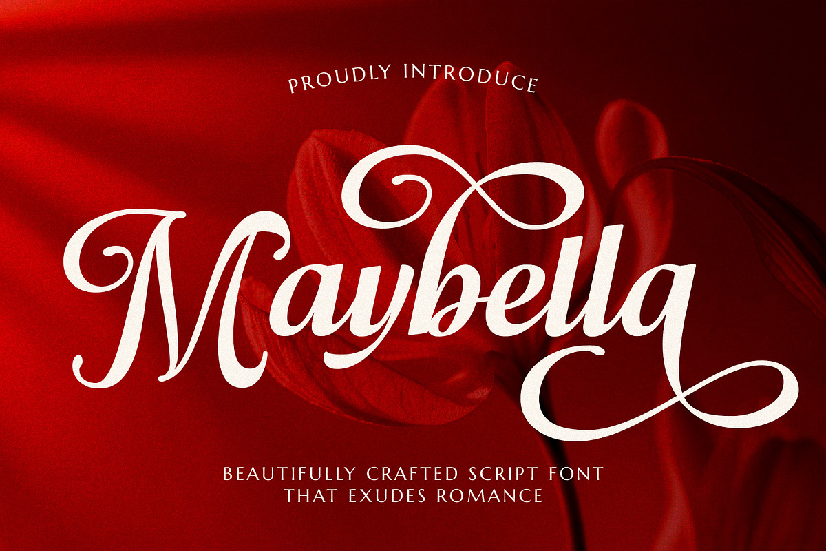 Maybella - Wedding Font, a Script Font by Umitype (Photo 1 of 11)
