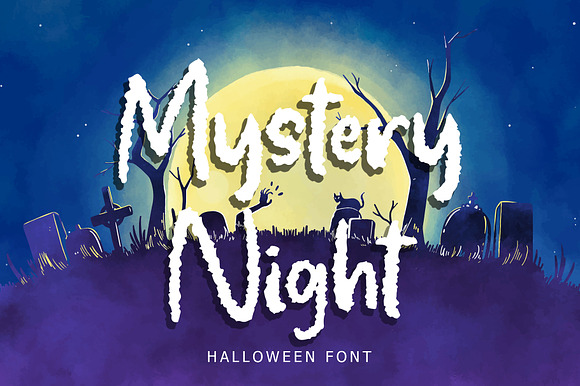 Mystery Night Helloween Font preview 8