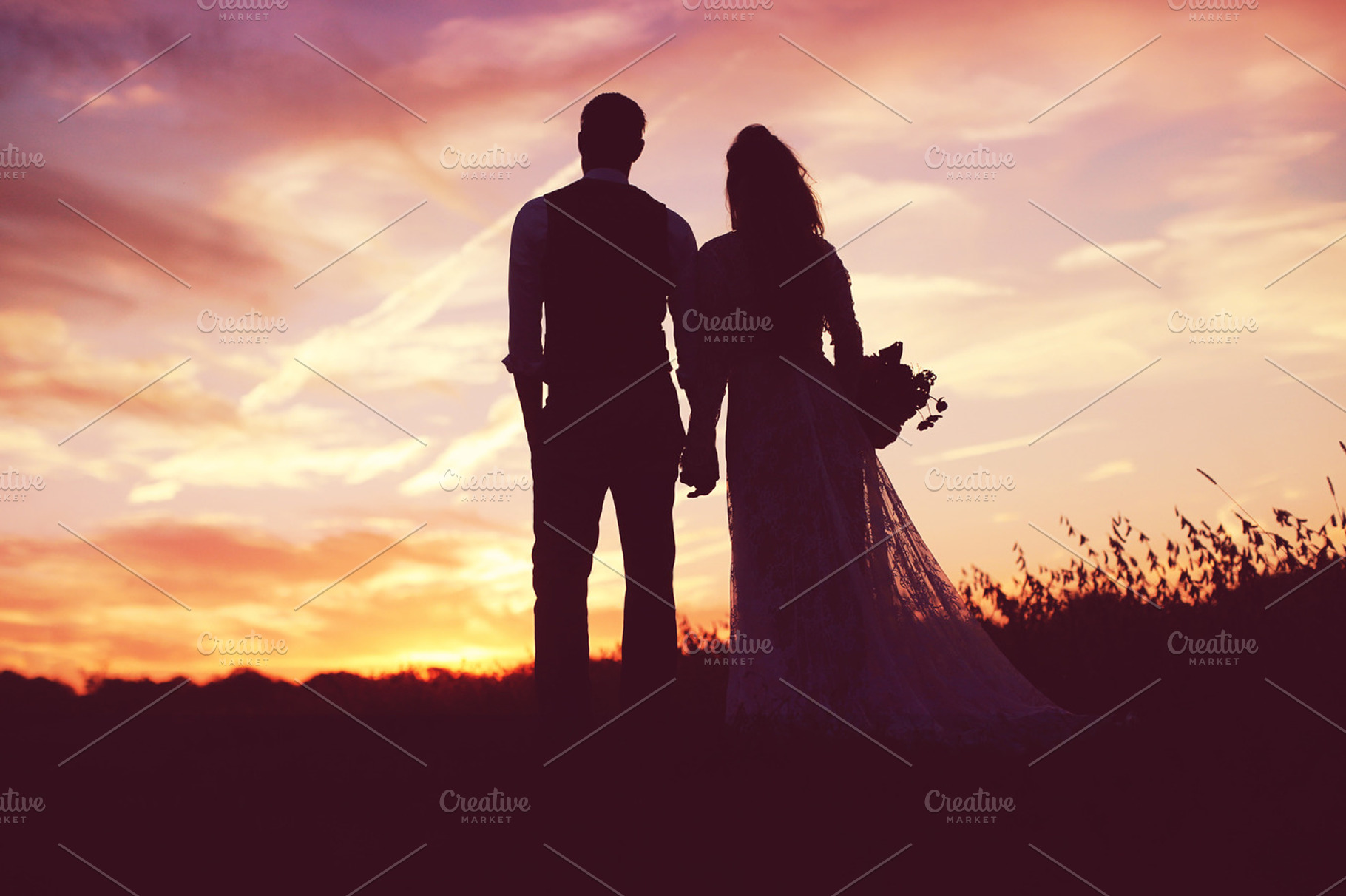 Romance in a field at sunset, a Person Photo by Grandmillennial Lane