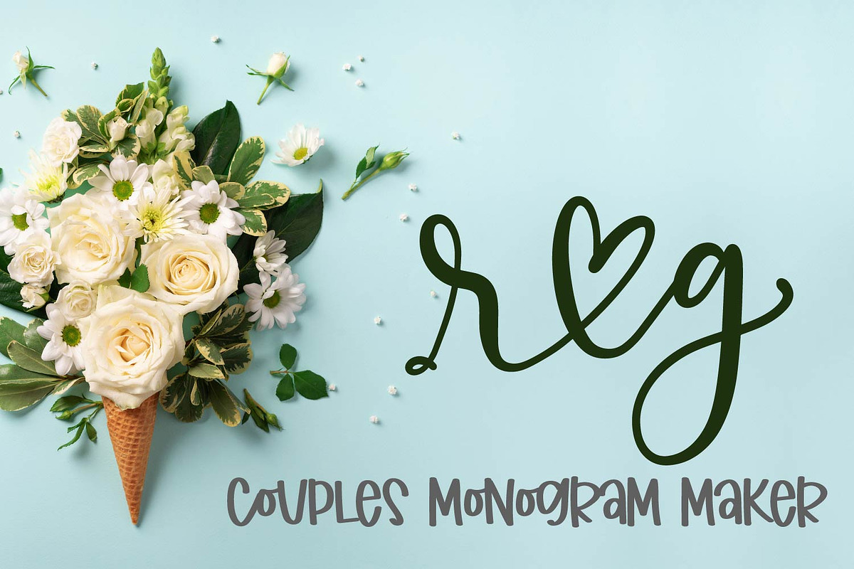 Couple Monogram Maker - Lower Case preview 2
