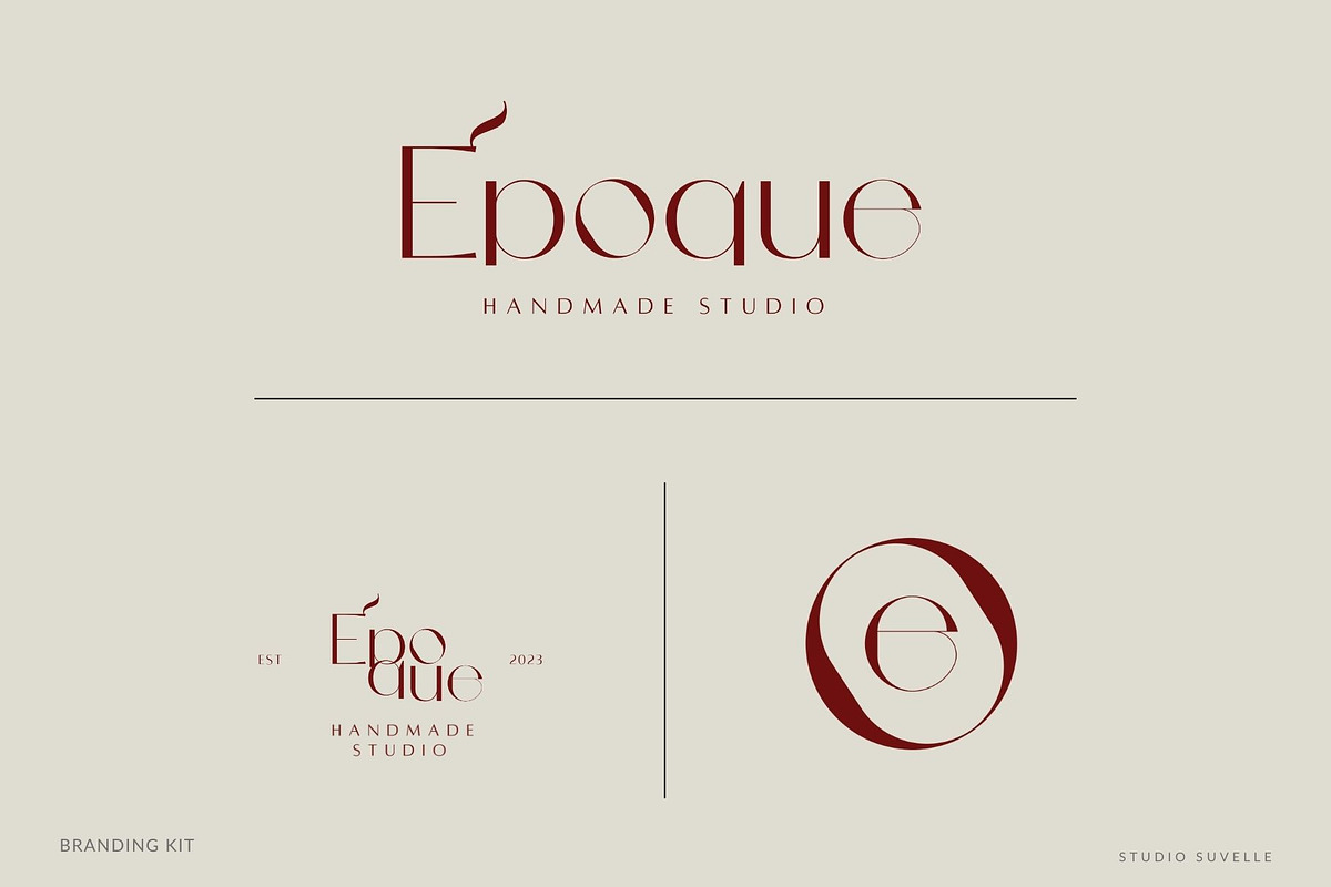 EPOQUE Premade Logo Design, a Branding & Logo Template by Studio Suvelle (Photo 3 of 6)