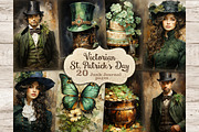 St. Patrick's Day Junk Journal Paper, a Seasonal Illustration by GlamArtZhanna (Thumbnail 1 of 10)
