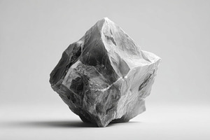 Rough Gray Rock with Sharp Edges, an Abstract Photo by AlyaAnd