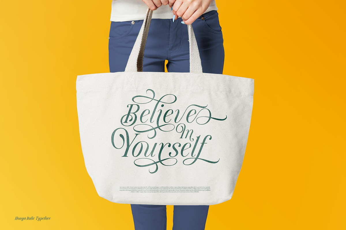 Honya Typeface, a Script Font by alit design (Photo 3 of 15)