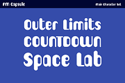 PM Capsule Classic Sci-Fi Font, a Sans Serif Font by Paper Moon Graphic Supply (Thumbnail 5 of 6)