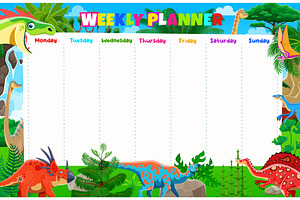 Weekly Planner Timetable