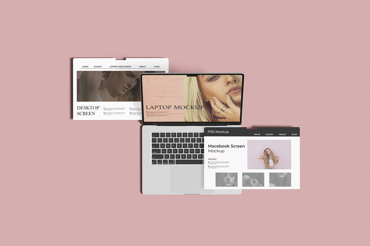 Multi Device Mockup, a Mac Mockup by Lxadesign (Photo 3 of 14)