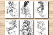 Steampunk Baby Mermaid Volume 02, a Decorative Illustration by BrandlyTemplate (Thumbnail 3 of 4)