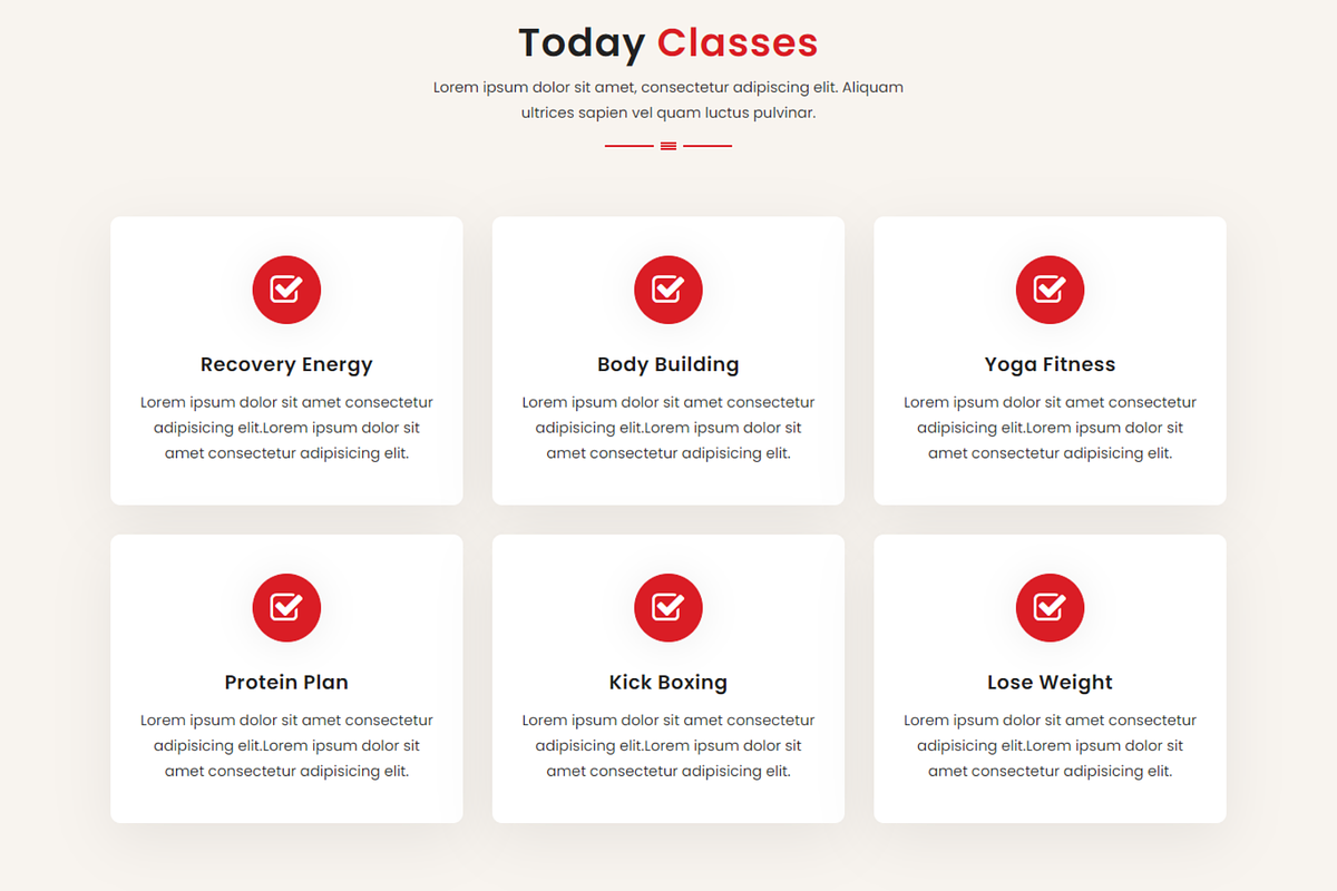Gym & Fitness Website HTML Template, a Bootstrap Template by Themeplaza (Photo 3 of 5)