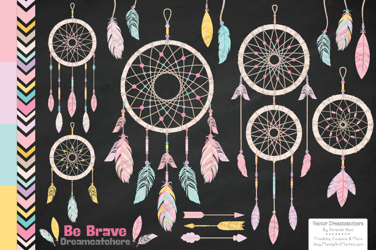 Pink Dreamcatcher Clipart & Vectors, an Illustration by Amanda Ilkov (Photo 2 of 4)