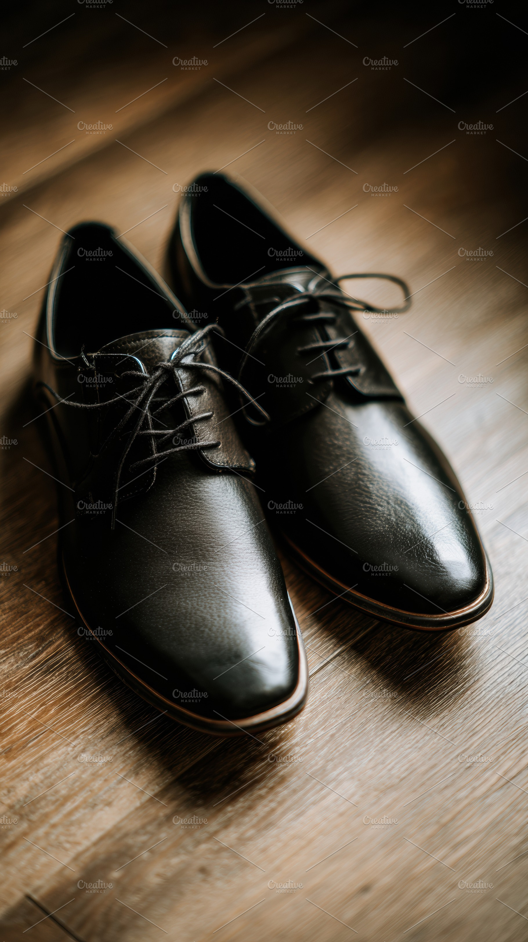 A Pair of Black Leather Shoes, a Beauty & Fashion Photo by Virgo Studio